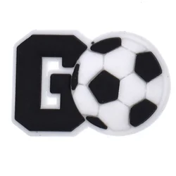 Pvc Croc Charms soccer Team Croc Shoe Charm soccer croc charm