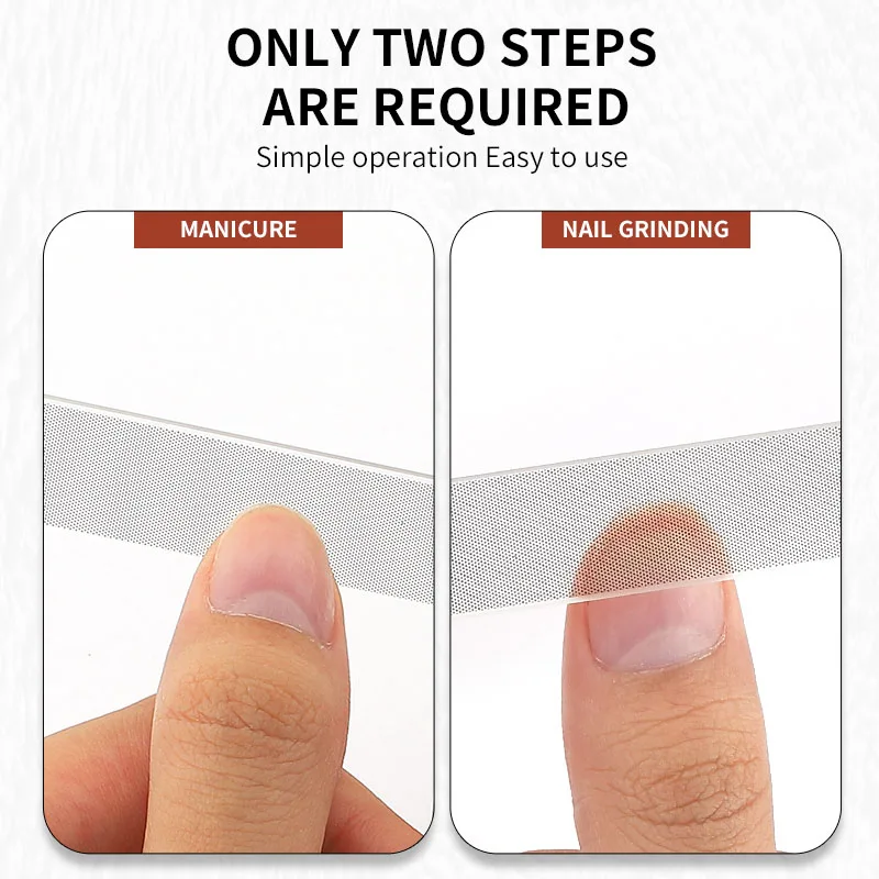 Bulk glass nail files suppliers beauty care tool smooth finish shiner polisher nail filer with white case