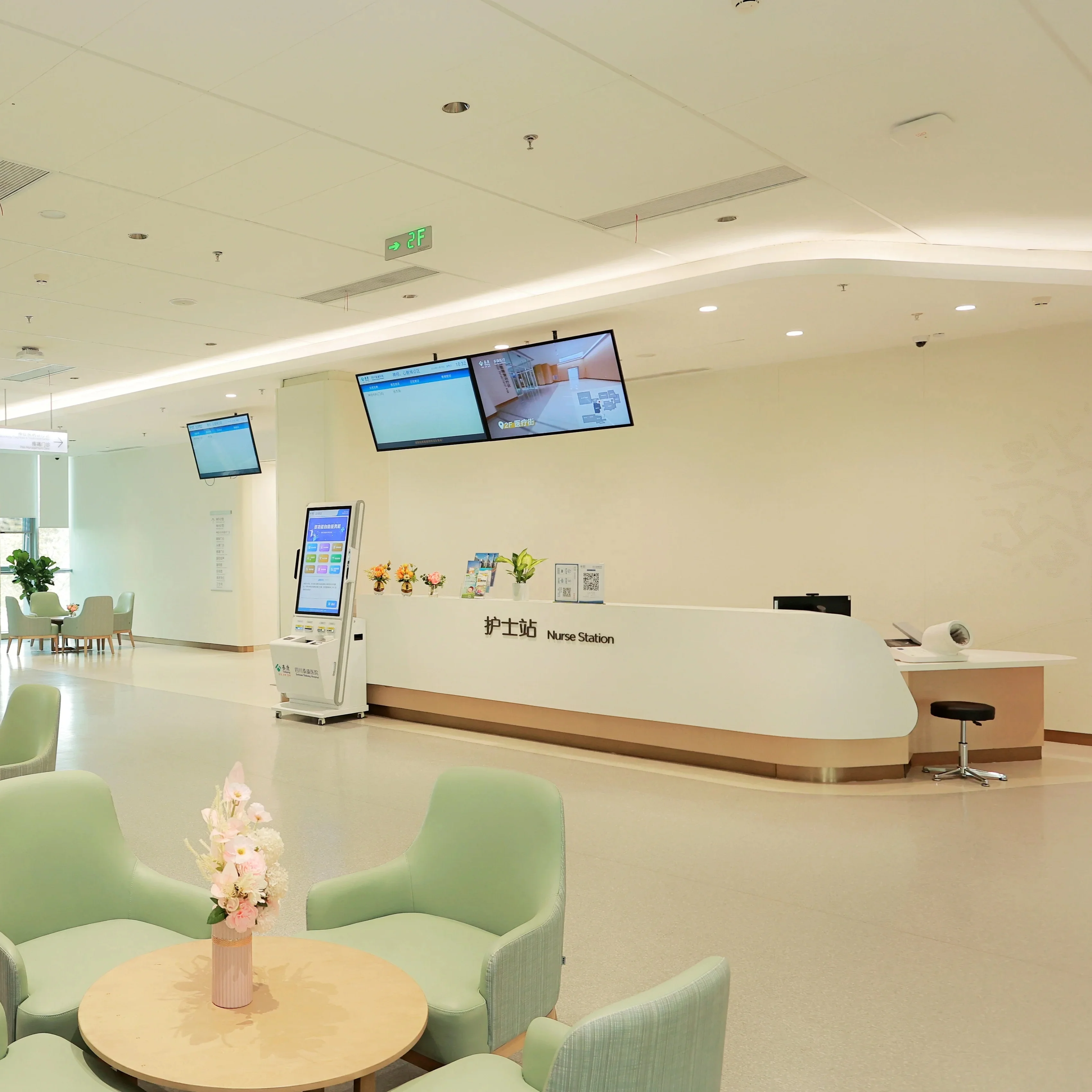 2024 Free Customized Good Quality Hospital Clinic Medical Reception Counter Table Design for Hospital