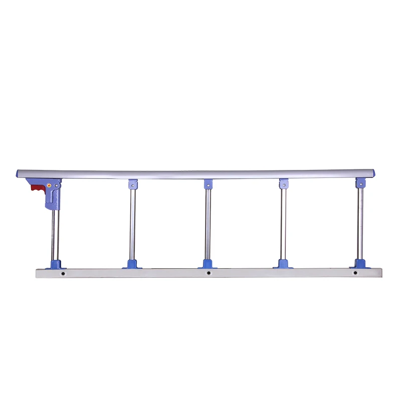 High quality medical hospital furniture metal bedside folding gurad rails manual accessories