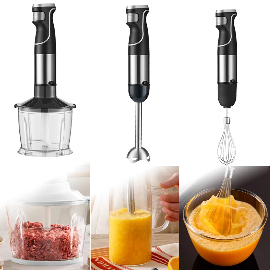 Food Processor Vegetable Chopper Meat Grinder Multifunctional High Speed Mixers Commercial Industrial Hand Stick Blender