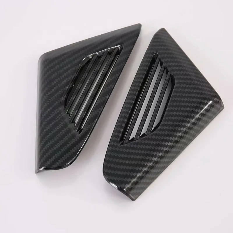 Fit for Tesla model x Instrument panel air outlet decoration ABS carbon fiber Protective cover refitting accessories