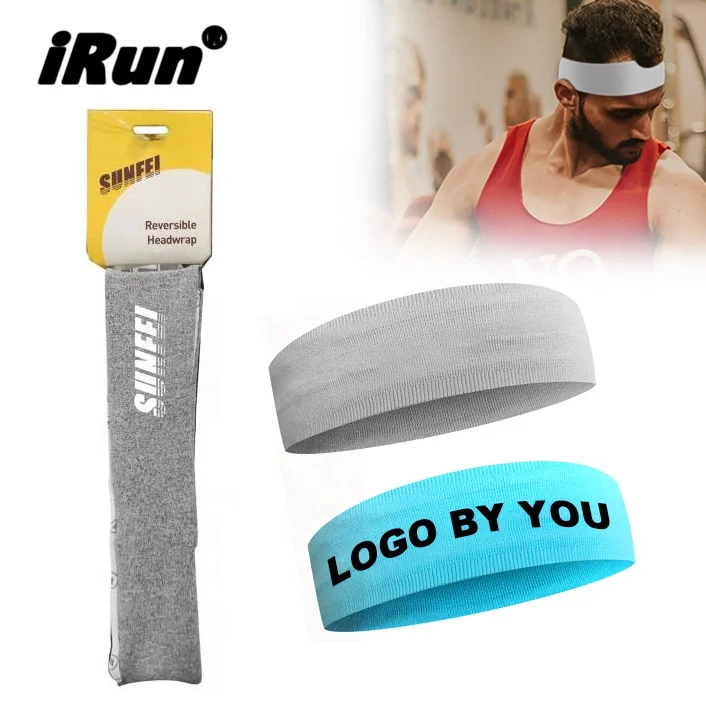 Спортивная эластичная повязка для тенниса iRun на заказ, повязки для фитнеса ниндзя с эластичной и влагоотводящей дышащей повязкой для волос