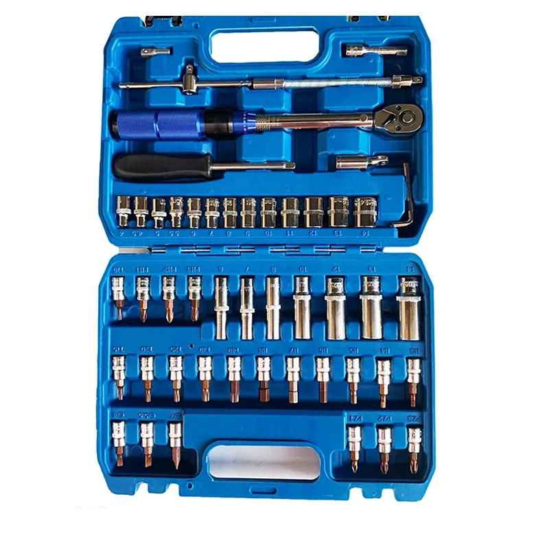 50PCS 1/4 Extendable Torque Wrench 2-24nm Automotive Hand Tool Set for Bicycle
