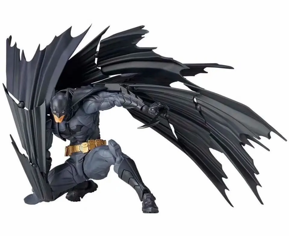 DC bat man 16cm model Toys Statues Replaceable face joints can move Movie collection Action Figure