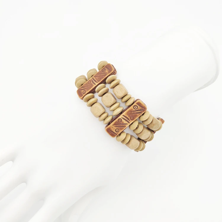 Original design wooden bead bracelet lovers bracelet simple national style Joker bracelet