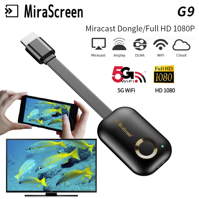 G9 plus mirascreen 4k 1080P mirror screen wifi display dongle miracast