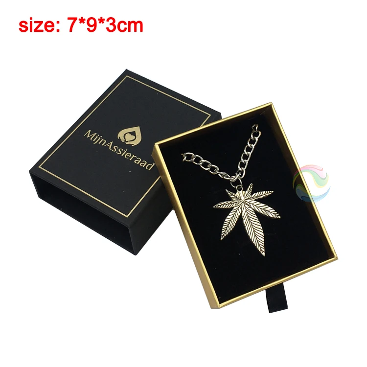 Manufacturer Luxury Modern Cardboard Black Custom Logo Box Jewelry Packaging