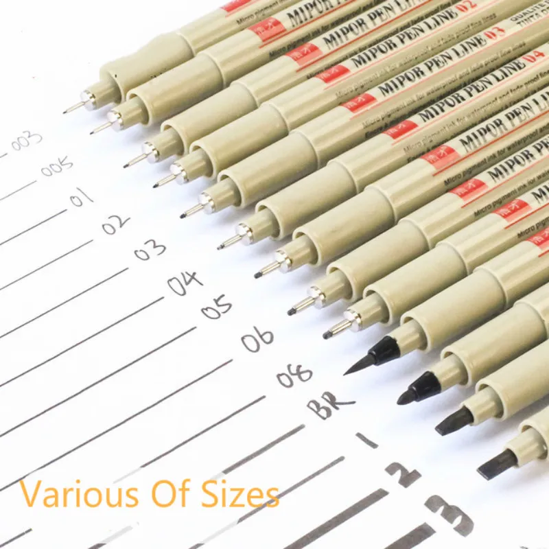 
13pcs Professional Drawing Tracing Needle Pen Fine And Chisel Marker 