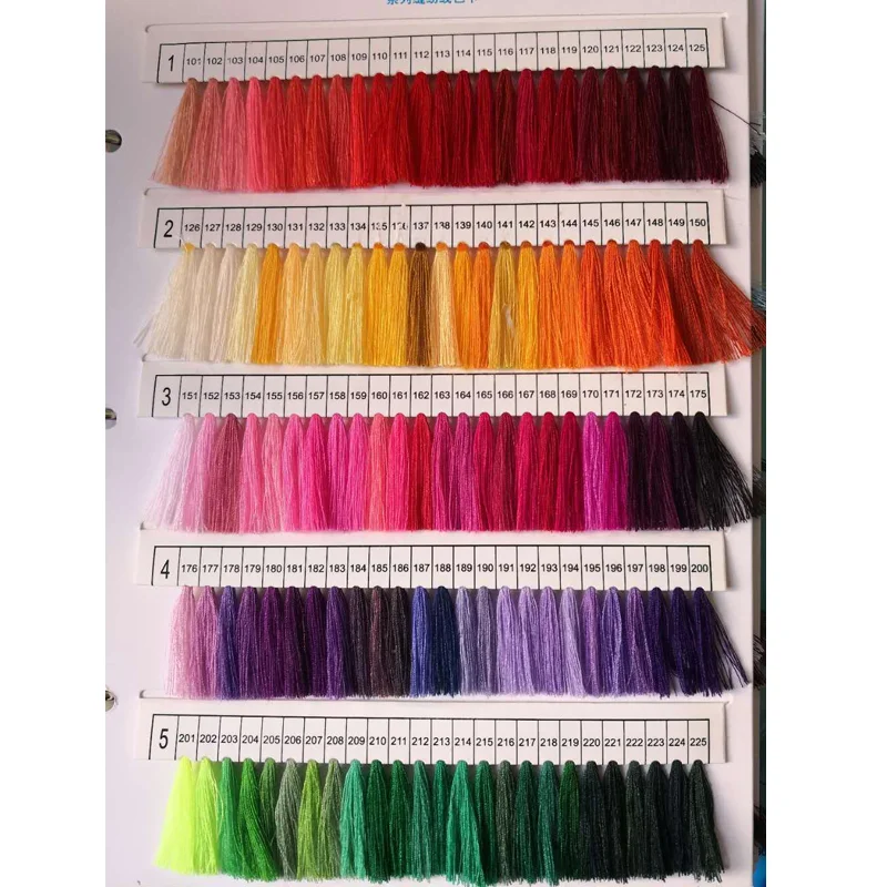 Custom colors overlock thread 100% polyester 40S/2 clothing top stitching sewing threads for home sewing machine