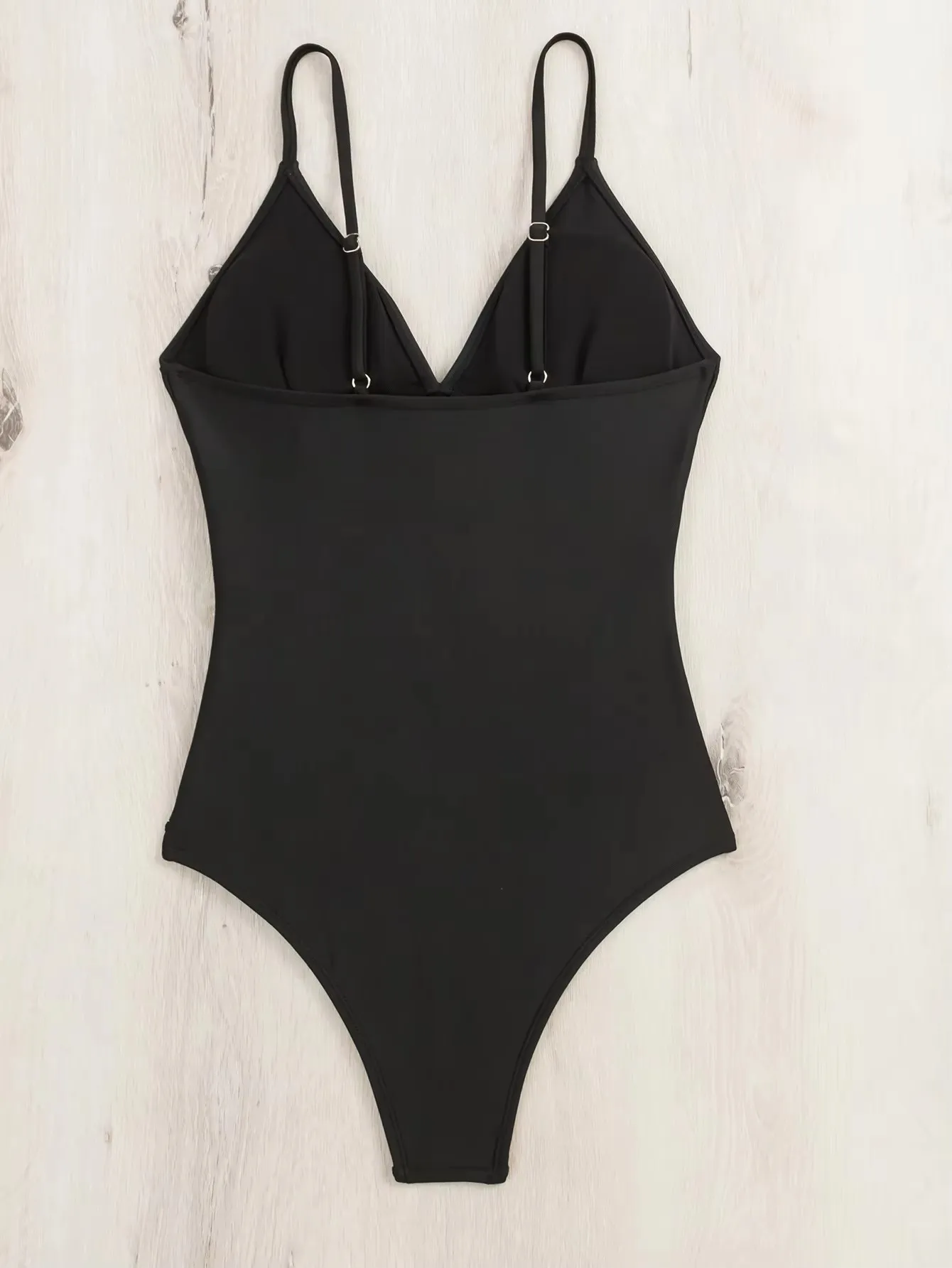 luxury designer solid black fitness swimwear beachwear manufacturer triangle bathing suit sexy one piece swimsuits for women