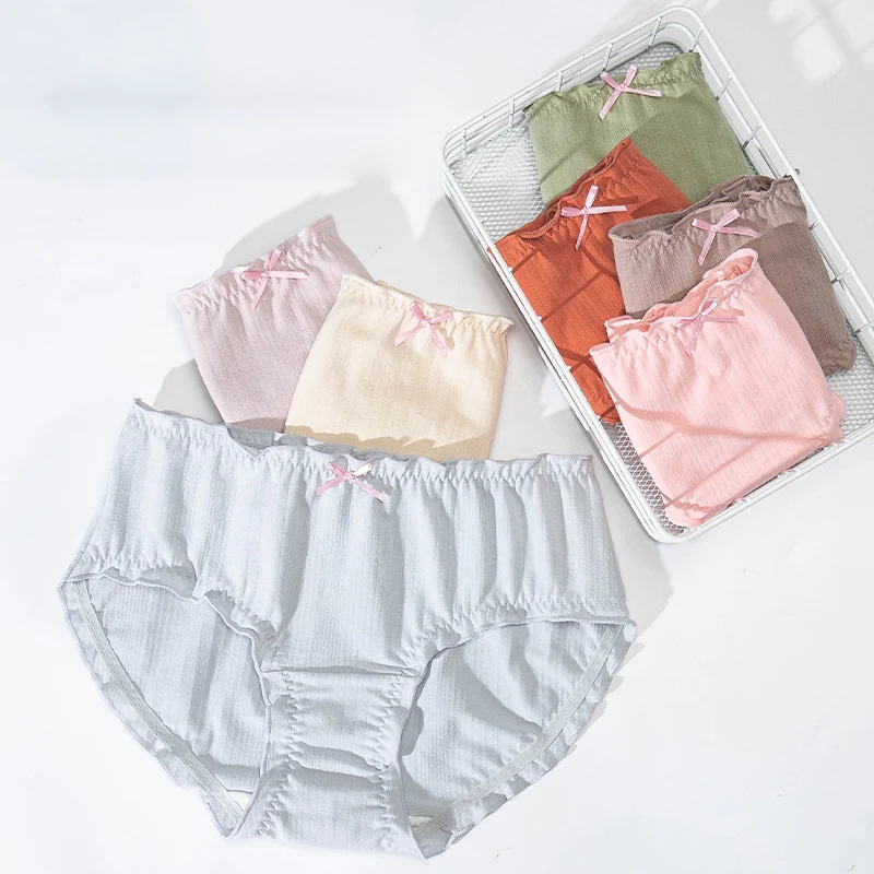 Jinfeng ODM/OEM  Custom Briefs Culott Gain Seamless Shorts Slimming Cotton Panty Girls Sex Elastic Belt Culottes String Panties