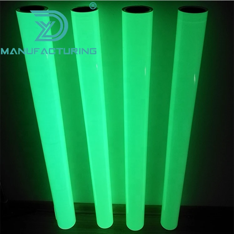 Glow in the dark fluorescent sticker luminous self adhesive luminescent films