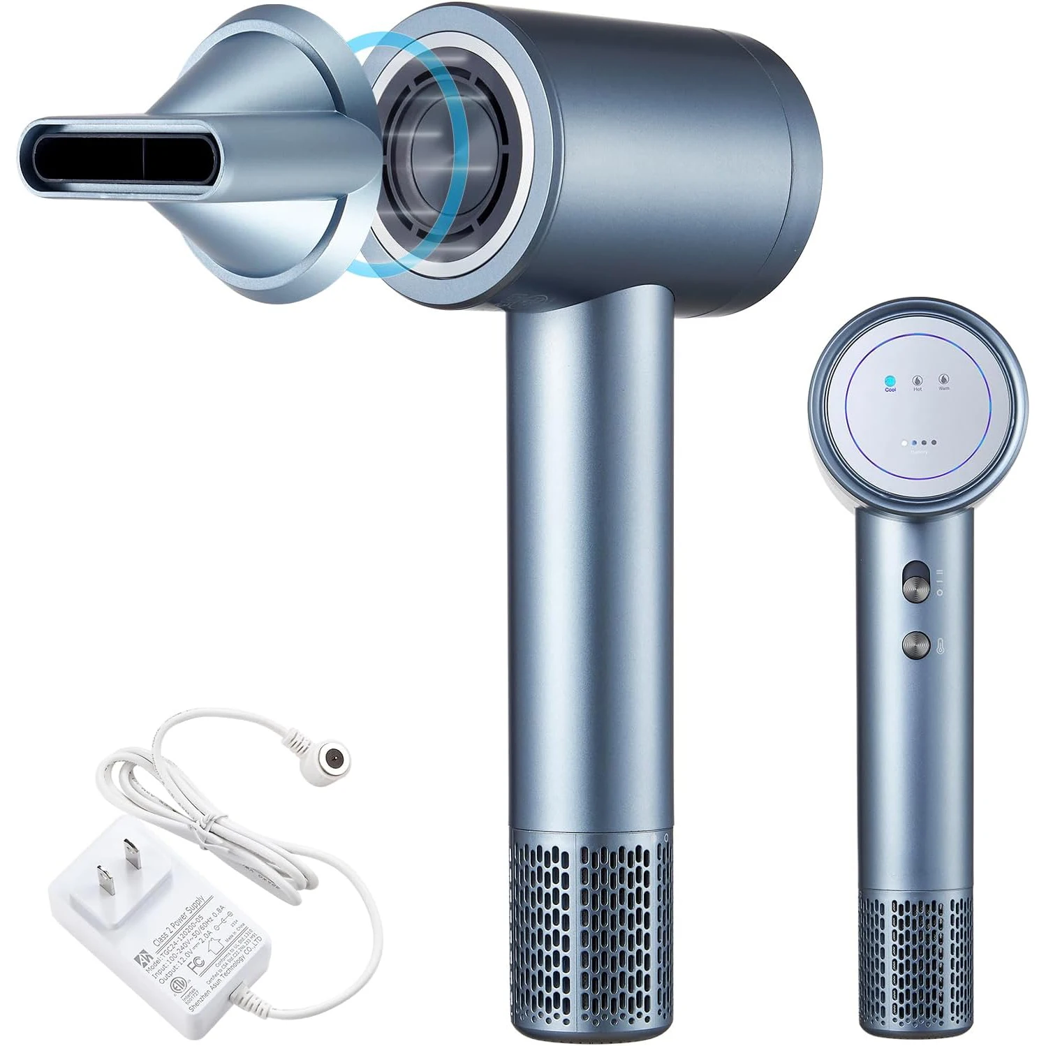 OEM 110000 об/мин высокоскоростной беспроводной фен отрицательный ионный Мини Портативный беспроводной BLDC перезаряжаемый Фен