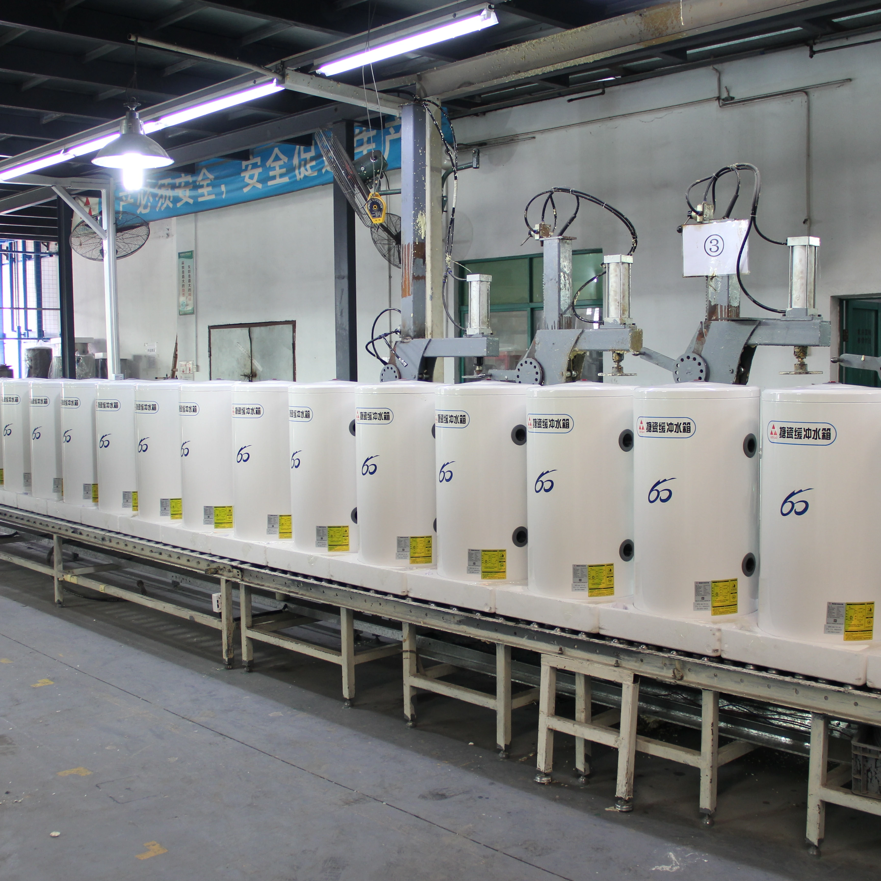 60l/100l/200l/300l Air Source heating enamel buffer tank for heat pump