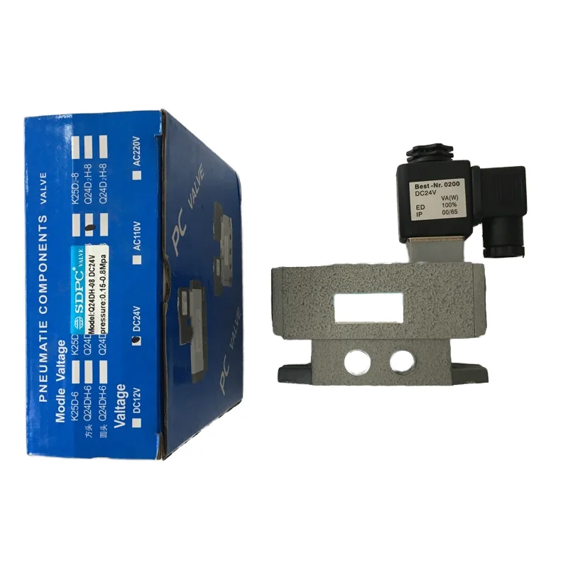 SDPC Q24DH-08 DC24V Solenoid Valve for CNC Machine Usage