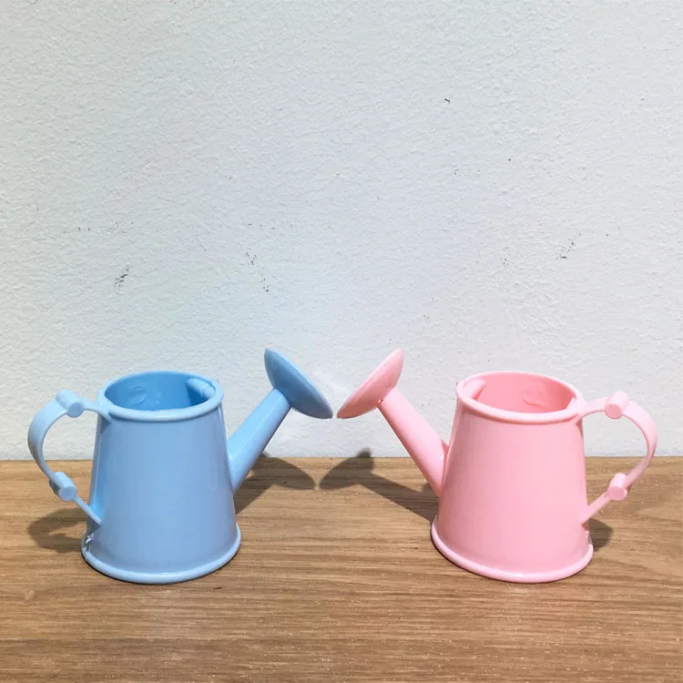 New Design Mini Watering Can Pots Ornamental Plant Bonsai Plastic Indoor Used with Artificial Flower Floor Color American Style