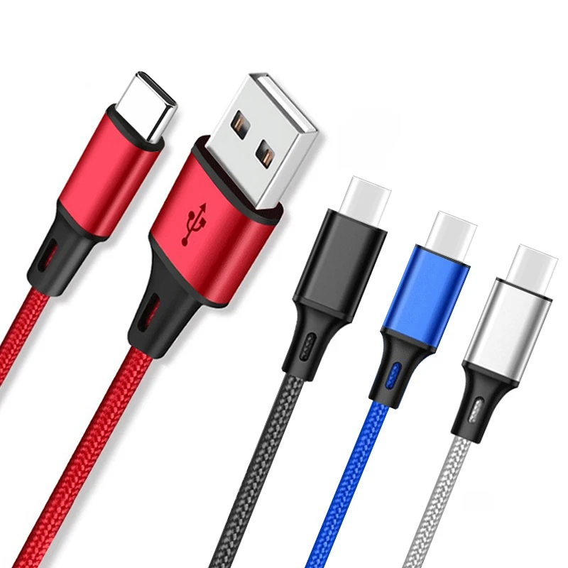  K123 нейлоновый плетеный кабель для быстрой зарядки Usb Type C 3 0 USB Huawei Samsung передачи данных зарядный Micro