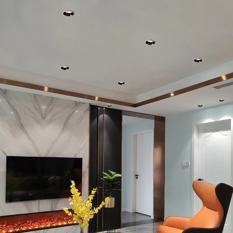 Manufacturer direct sales high brightness commercial lighting aluminum ceiling embedded Led spotlights waterproof tube lights