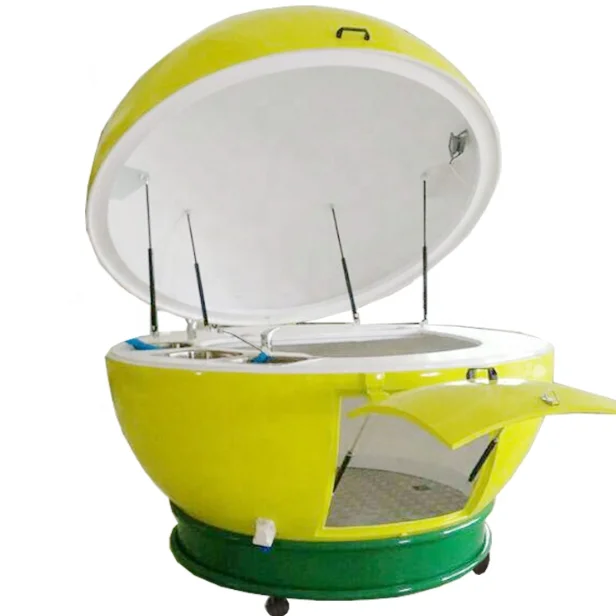 watermelon design Mobile food truck/trailer mobile kitchen fast food kiosk for sale