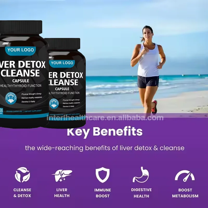 OEM Liver Cleanse and Detox Repair Pills Halal Herbal Tea Weight Lossy Slimming Nature Capsules