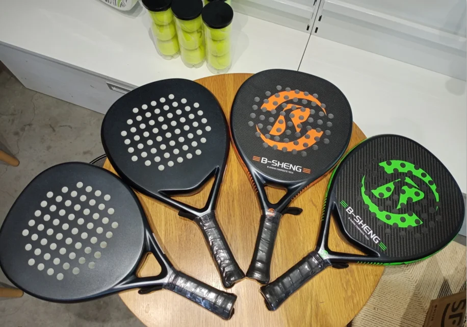Professional Padel Manufacturer Custom Design Logo 3K 12K 18K Carbon Padel Tennis Rackets