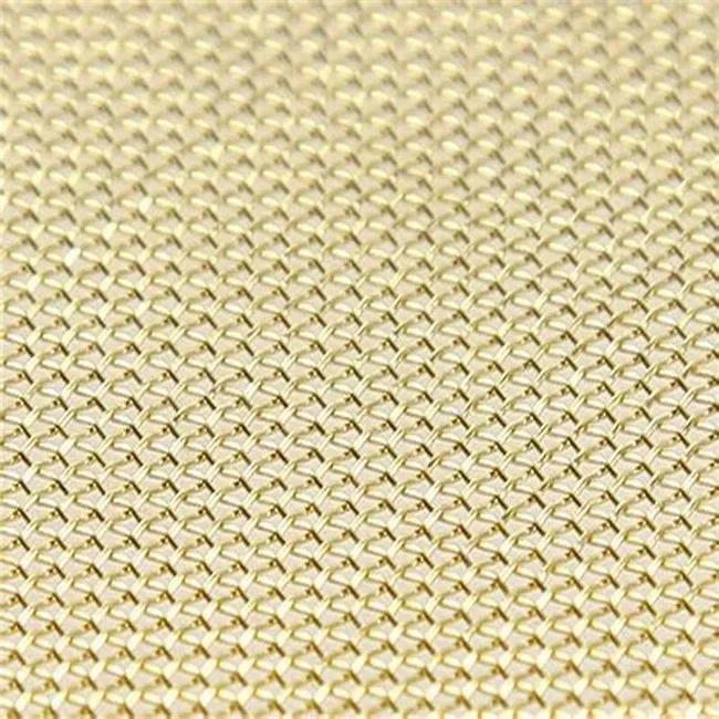  Factory Wholesale brass Wire Mesh 100/200 Shielding Decor Brass Copper
