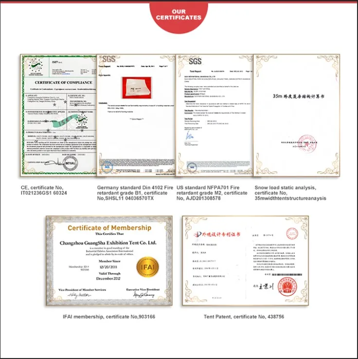 marriage 12x6m party tent pvc wedding tent