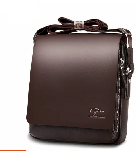 New Stylish Quality Factory Wholesale PU Leather Waterproof  Small Square Shoulder Messenger Bag For Men