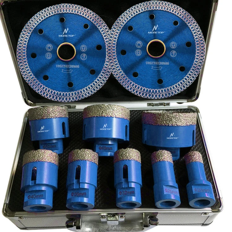 Vacuum Brazed Diamond Tools Core Drill Bits Diamond Saw Blade Diamond Hole Saw Cutter Kit Set
