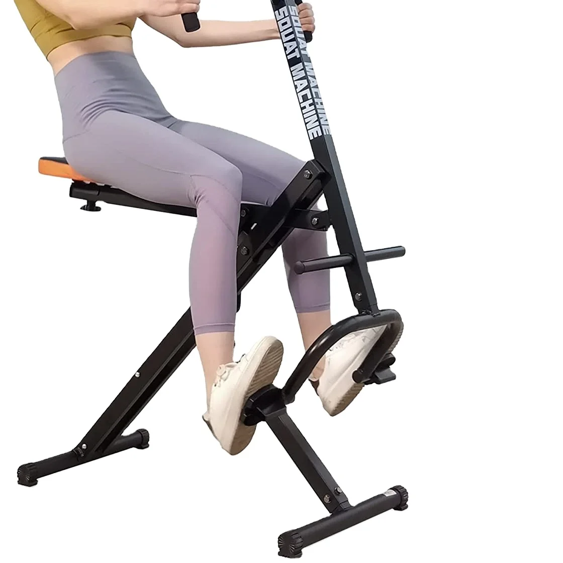 Squat Exercise Machine  Total Crouch Workout Cardio Fitness Strength Equipment Row Rid Trainer