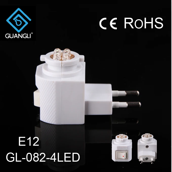 GL-082-4led держатель гнезда для пластиковым пазом декоративный лампы со светодиодным переключателем