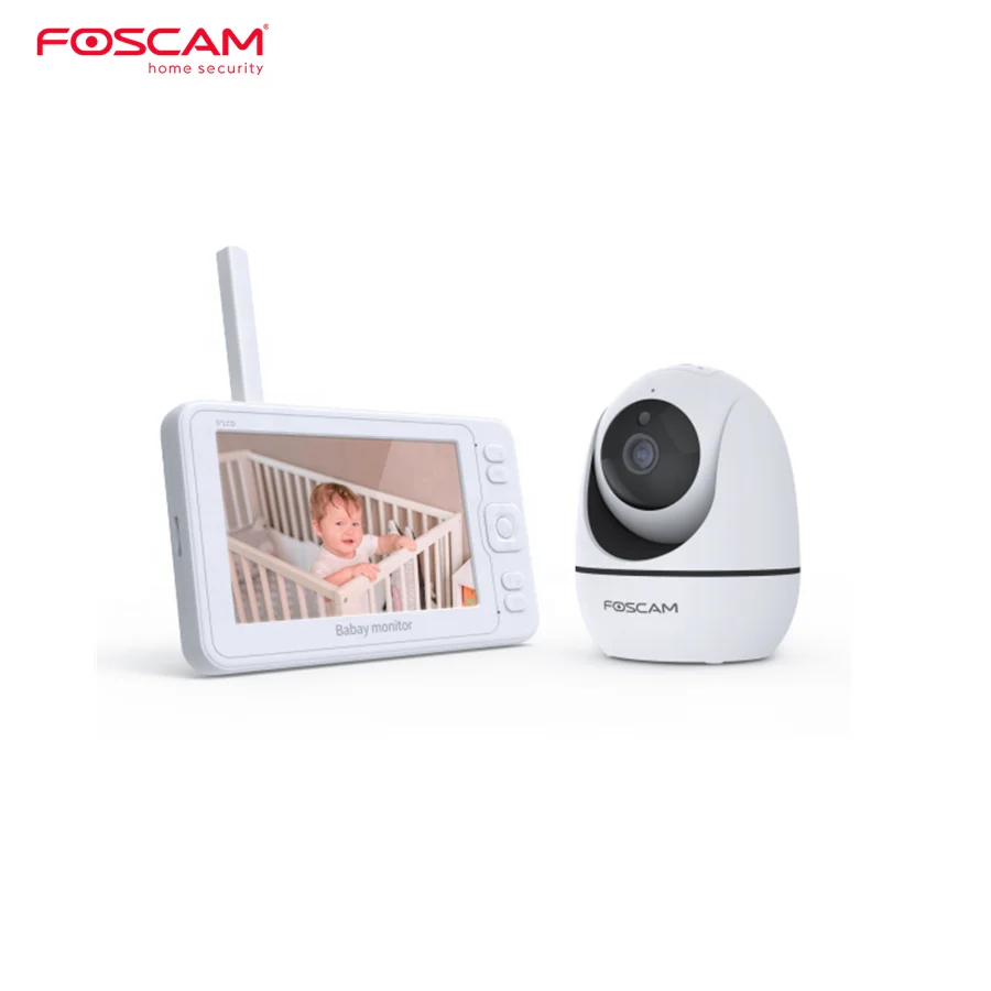  Foscam 1080p 5 дюймовый сенсорный экран аудио монитор младенца 3600 мАч батарея двухканальную аудиосвязь плакать и определение температуры GPS трекер с длительным временем автономной работы