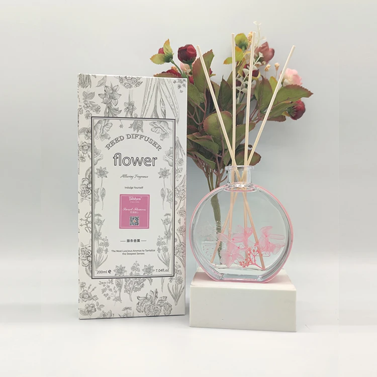 Felshare 200ml Long Lasting Aroma Reed Diffuser Glass Bottle Pure Perfume Oil Reed Diffuser For Air Fresheners