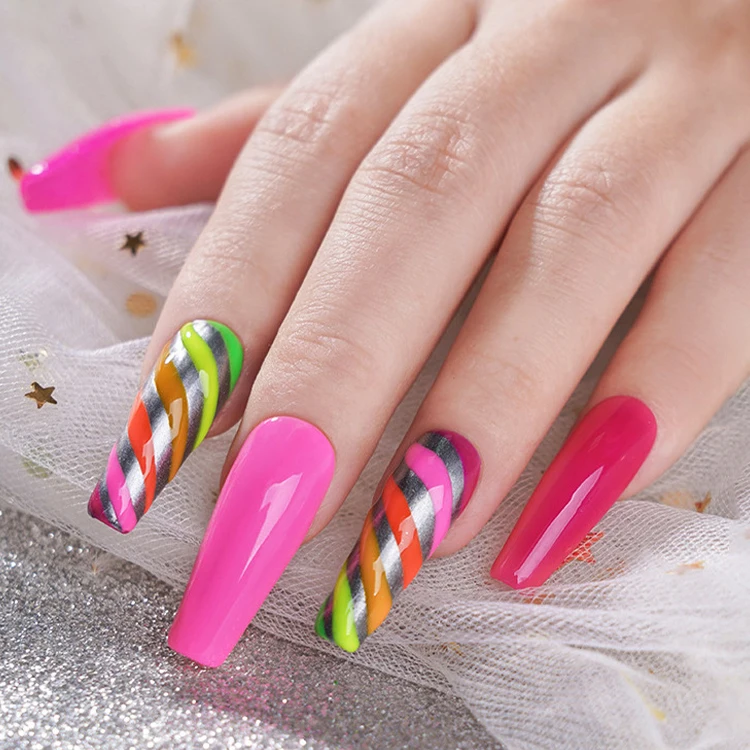 Huati Sifuli RubioAroma 12 color 10ml Line Colored Gels Liner Nail Art Set Series Art Paint Polish Led UV Lamp Metallic