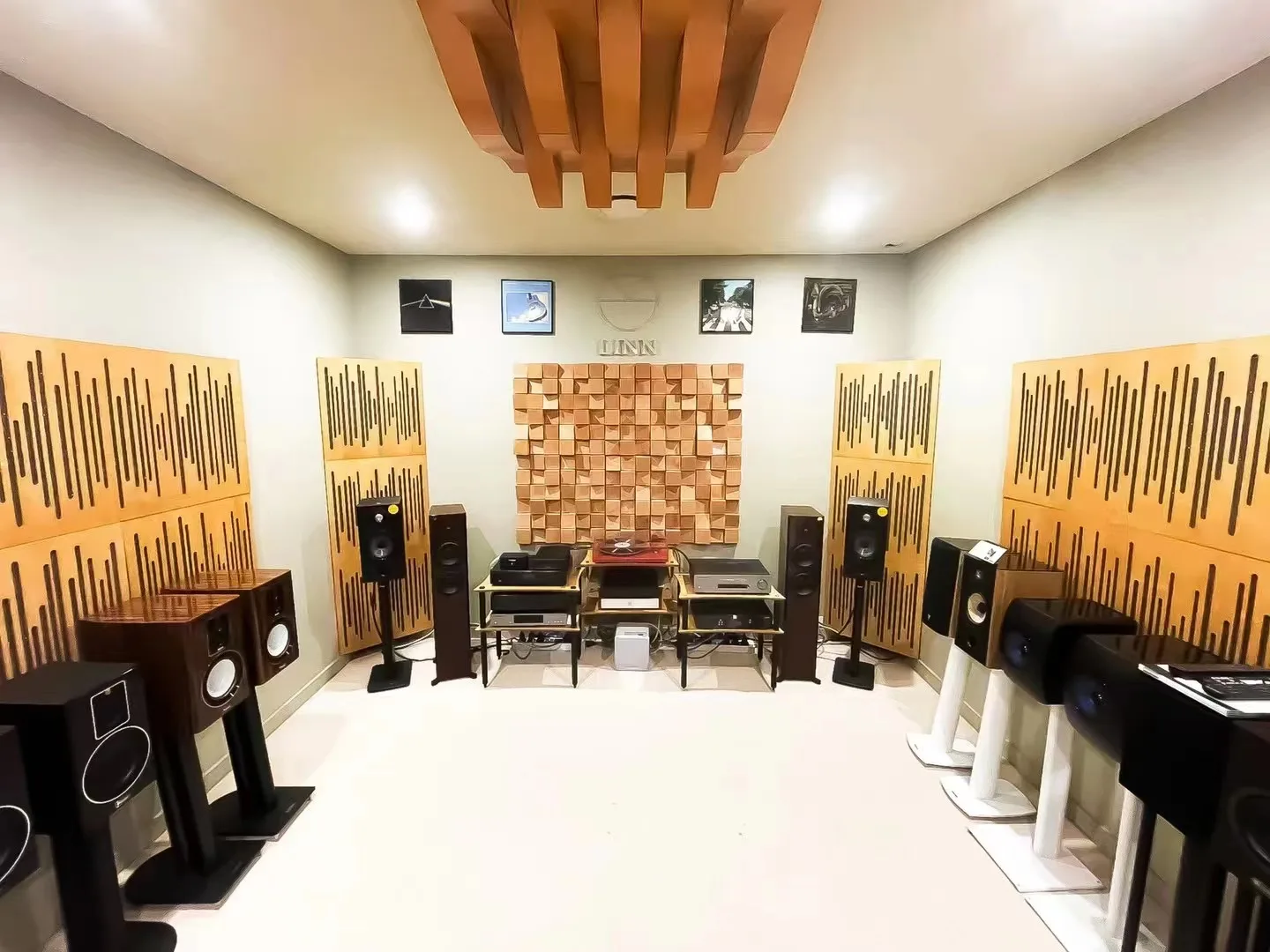 Diy 3D Triangle Wooden Wall Ceiling Sound Proof Sound Wood Acoustic Panel Acoustic Diffuser