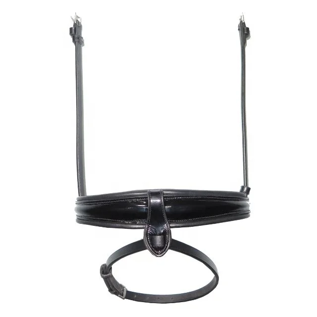 New Horse Leather Lead with heave Brass Chain