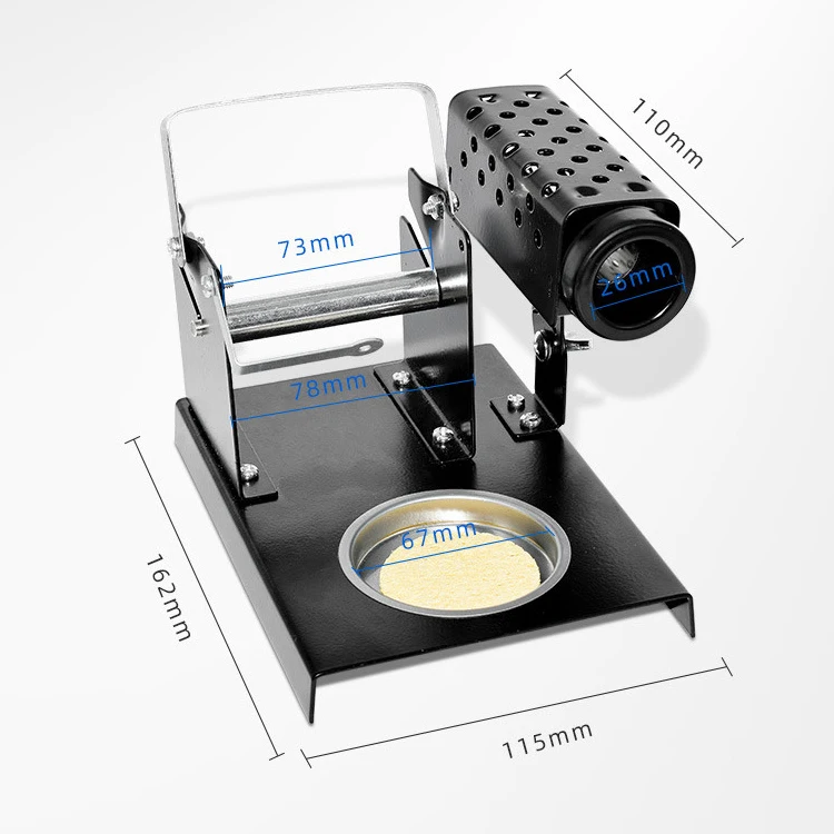 3-in-1 Multifunctional Soldering Accessories Soldering Iron Stand Solder Wire Spool Roll Holder and Soldering Tips Cleaner