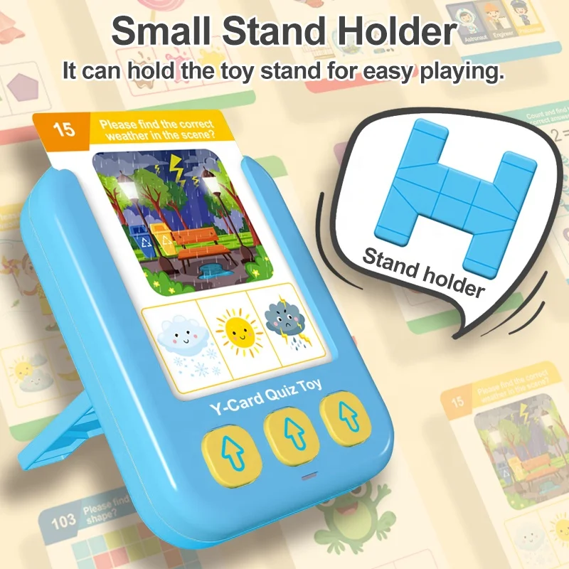 Samtoy 55 Cards Multilingual Kids Preschool Interactive Smart Reading Talking Flash Cards Learning Machine for Baby