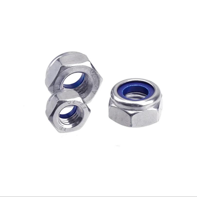 OEM ODM carbon steel din985 din 982 nyloc nylon nylock lock nut nuts machine part