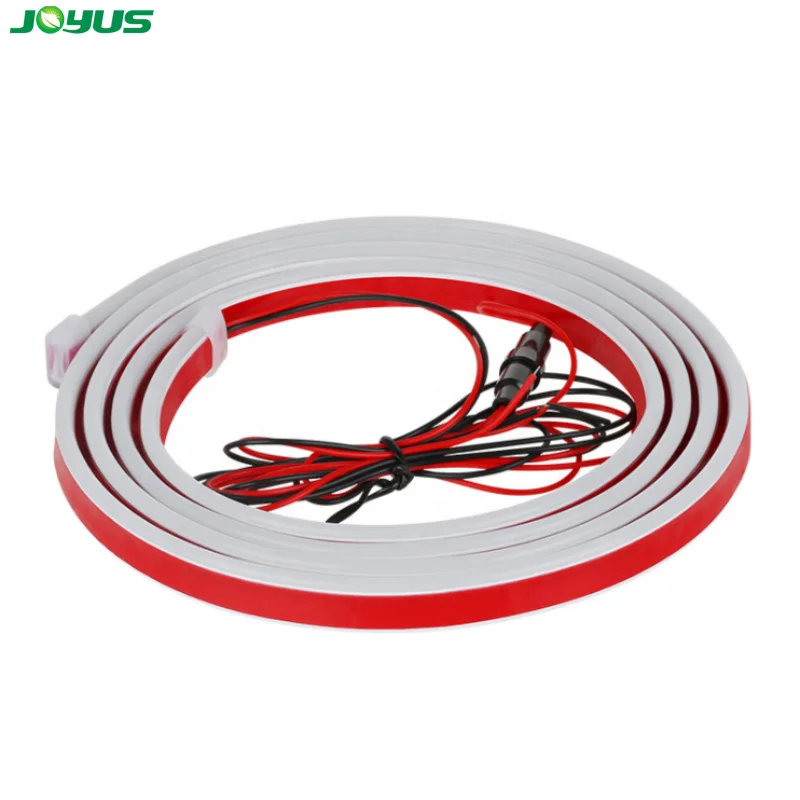 LED Strips Lights For Car Daytime Running Scan Starting DRL Auto Engine Hood Decorative Guide Ambient Lamp 12V white 1.8m IP67