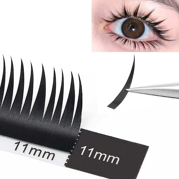 New Matte Soft Wet Lash Extensions 8-15mm 3D Effect Eyelashes Wet Lashes Volume Wet Eyelashes