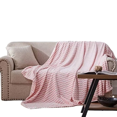 
Super soft comfortable throw blanket flannel yarn dyed flannel throw multi colored blanket 