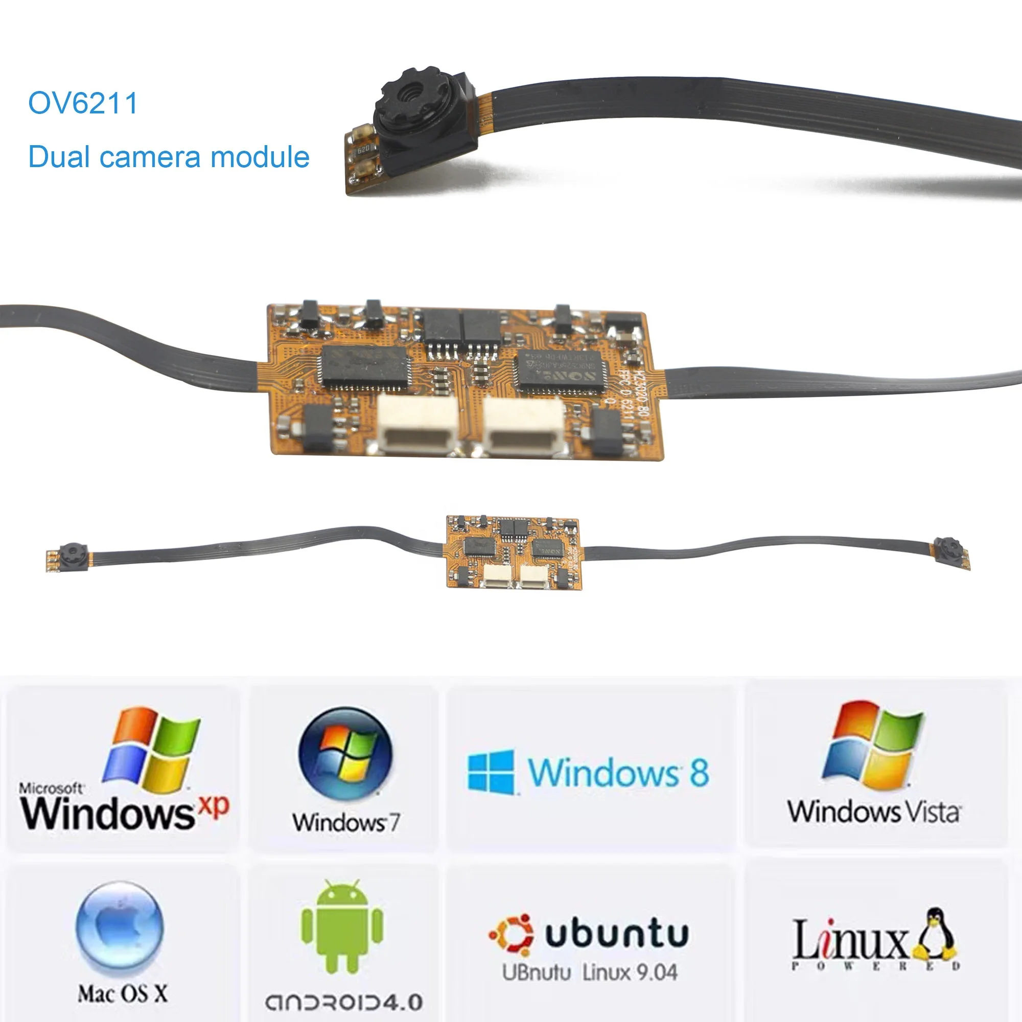 Мини сканер OEM две камеры модуль интерфейса USB HD CMOS камера 0.3MP 70 градусов OV6211 OmniVision Spi