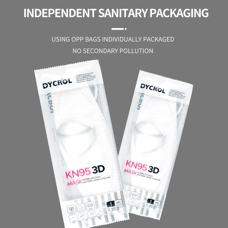 DYCROL 3D KN95 маска в форме рыбы с двойной нетканой