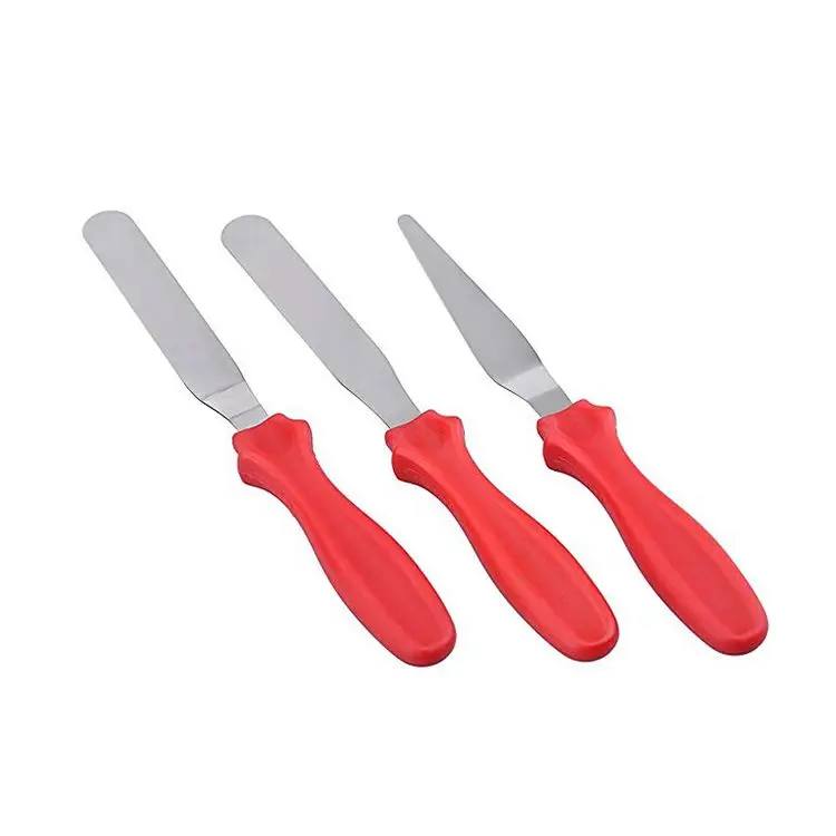 Angled Metal Icing Spatula fondant cake decorating tools Decorating Angle Triangle Icing Spatula Set