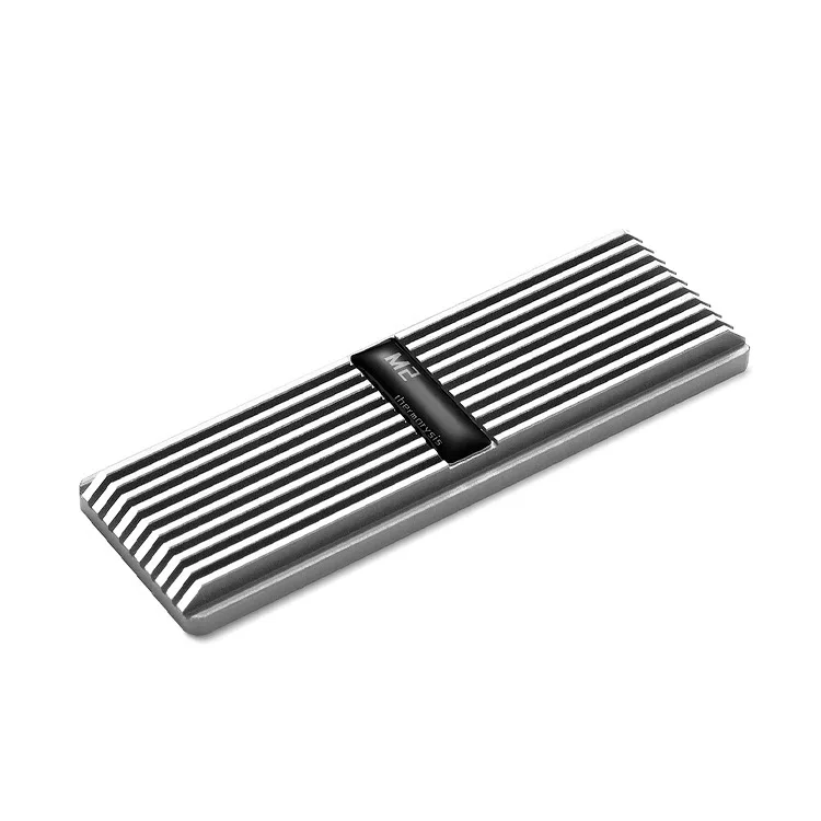 Custom fanless extruded aluminum heatsink 2280 nvme ssd heat sink for gaming computer