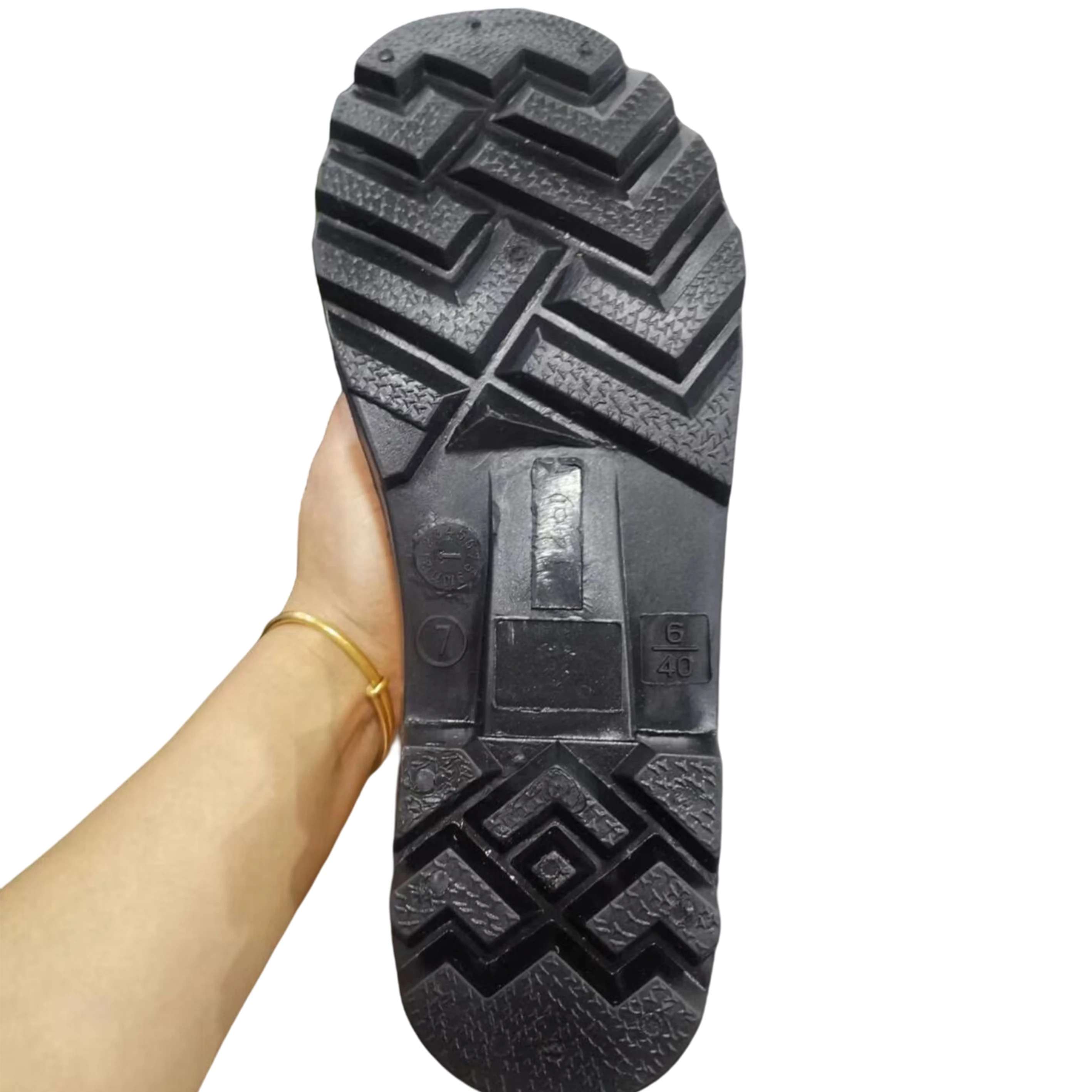 High Quality Wholesale Rubber Waterproof Men Work 100%Pvc Steel Toecap Steel Plate Safety Rain Boots