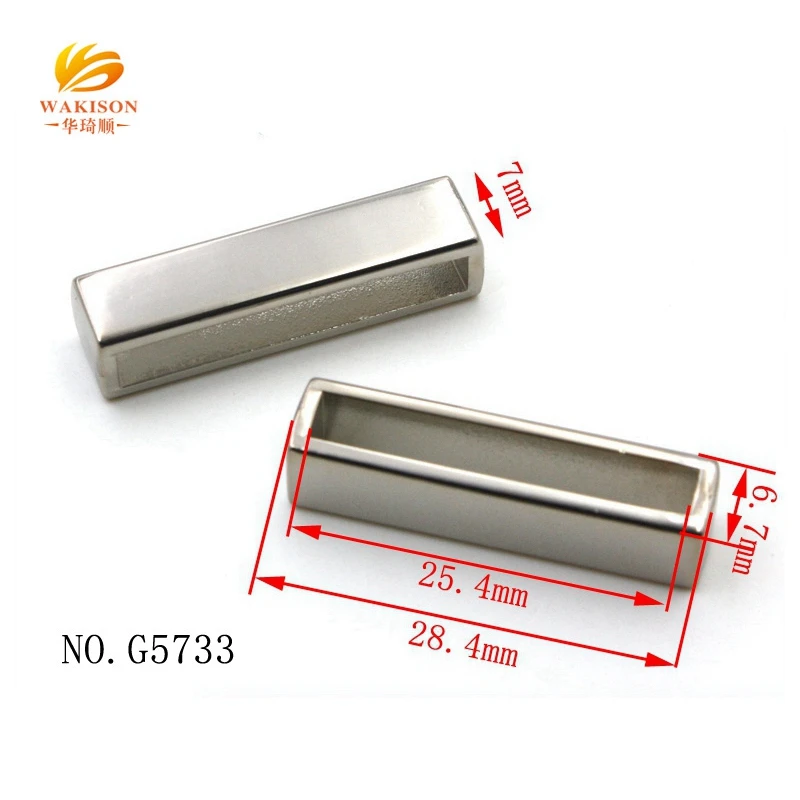 Belt/strap hardware accessories 25mm  metal rectangle loop for keeper