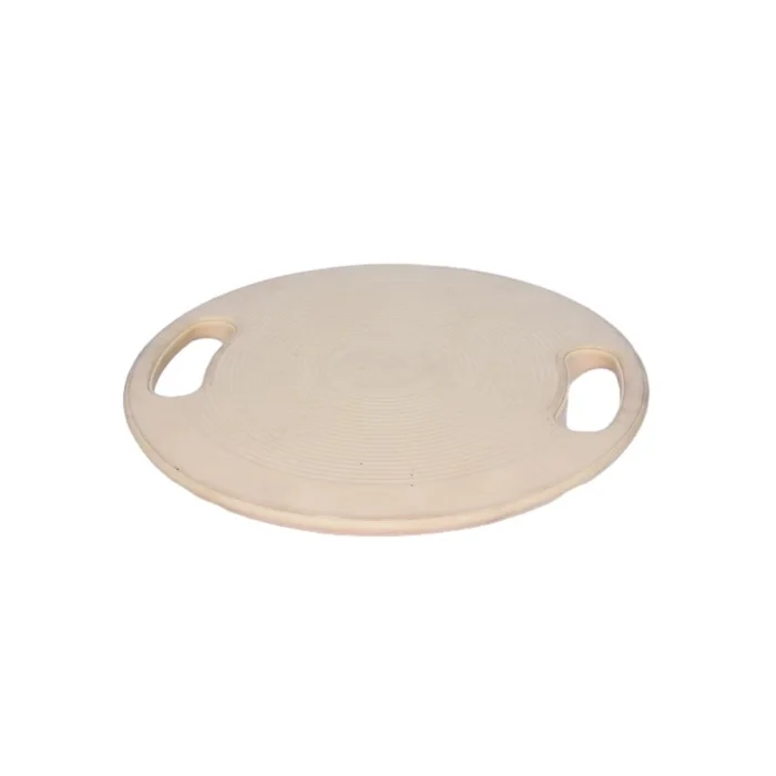 Custom logo high quality plastic round exercise fitness stability trainer wobble yoga twisting workout balance board